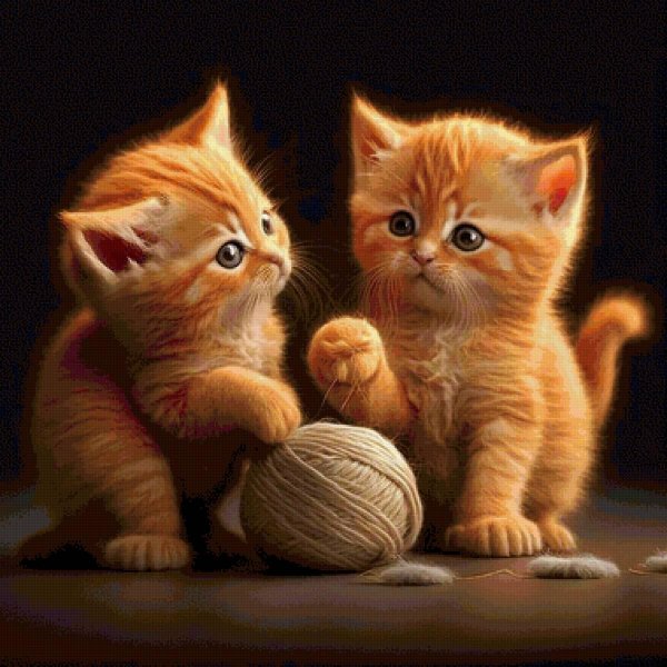 котенок с клубком