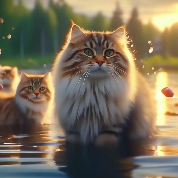 кот красивое