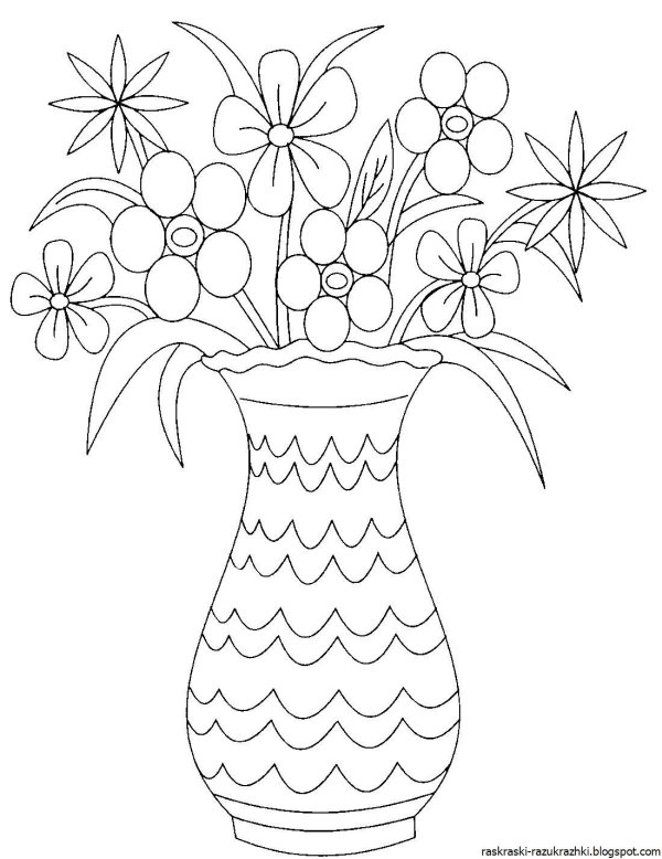 ваза для раскрашивания