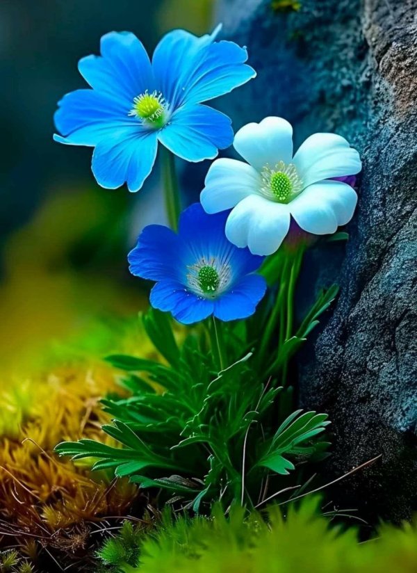 cиний цветок