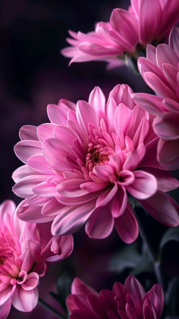 хризантема allouise pink