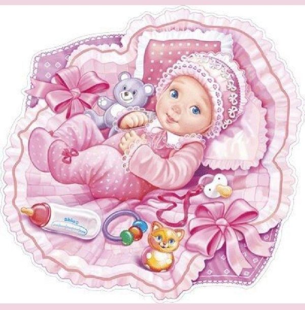 открытки для новорожденных девочек