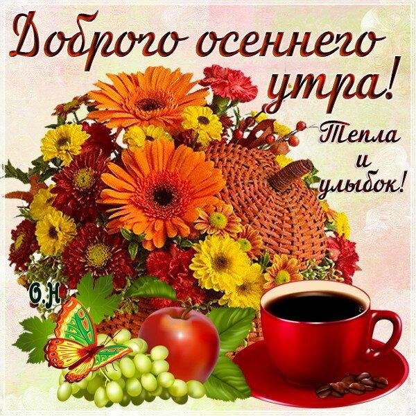доброго осеннего утра и хорошего дня красивые