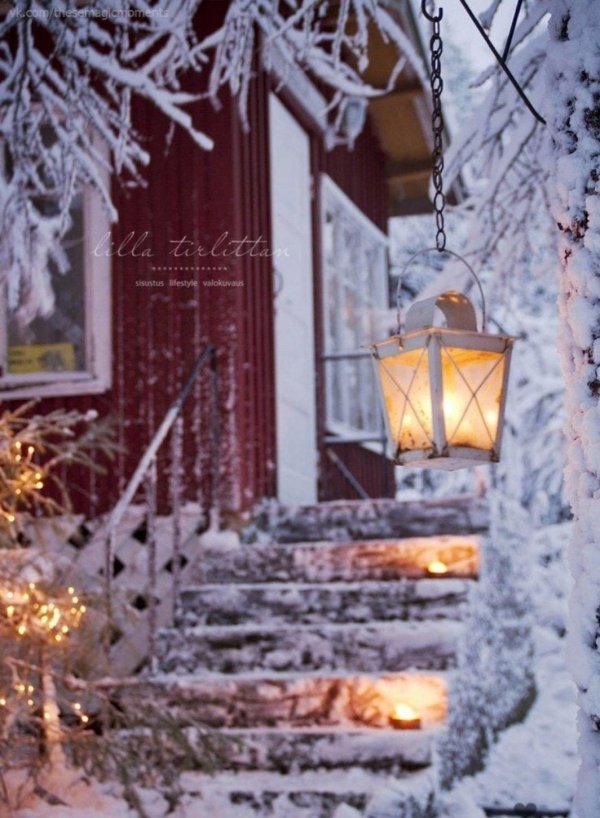 зимние фонари