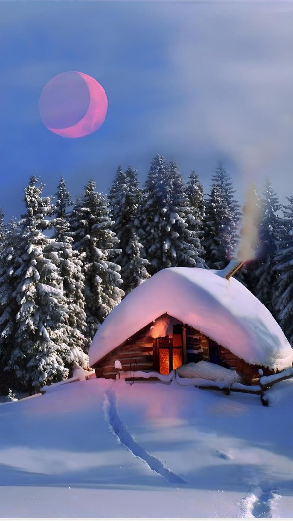 новогодняя избушка