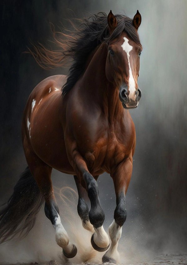 гнедой конь