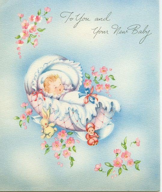 с новорожденной девочкой открытки