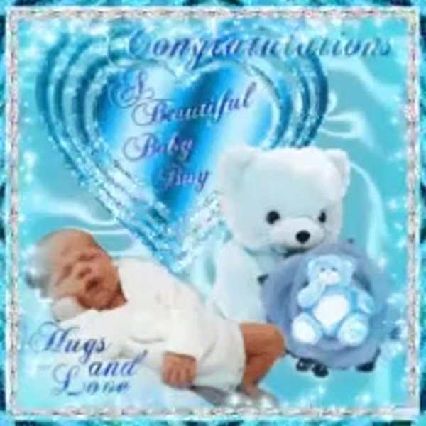 открытка с новорожденным