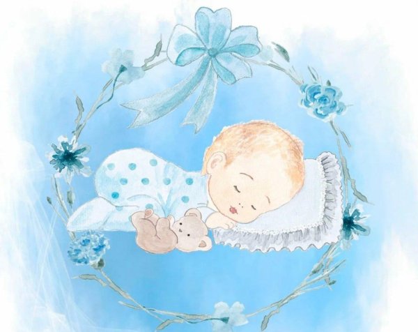 с новорожденным мальчиком открытки