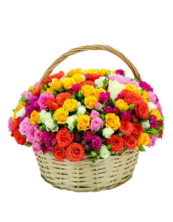 букет в корзинке