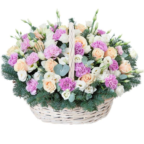 букет в корзинке