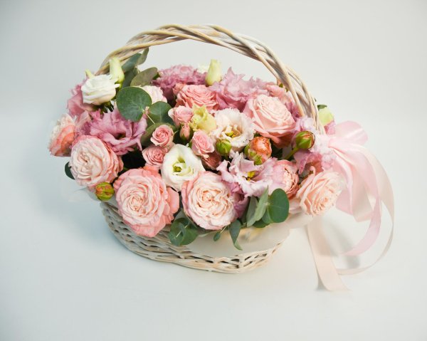 букет в корзинке