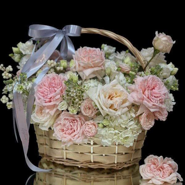 корзинка с розами