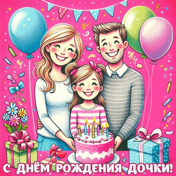 с днём рождения дочурки для родителей