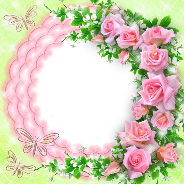 цветочная рамка