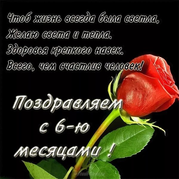 внучке 6 месяцев поздравление