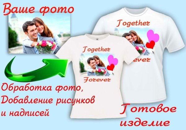 фотопечать на футболках