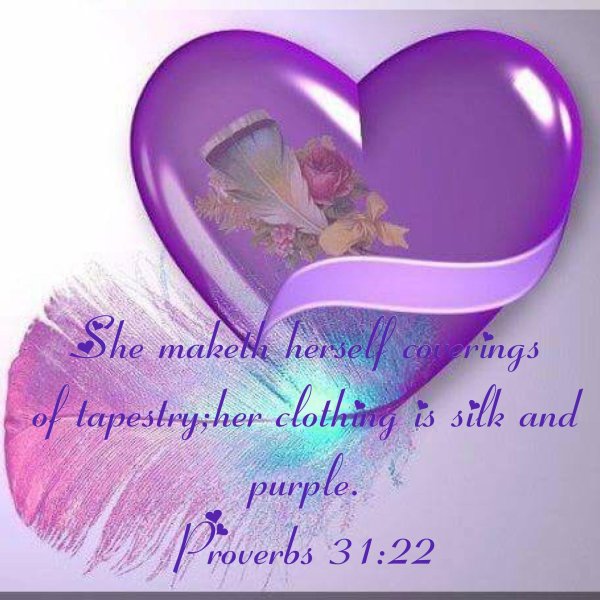 сердечки фиолетовые