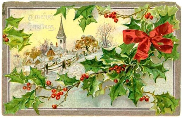 немецкие новогодние открытки