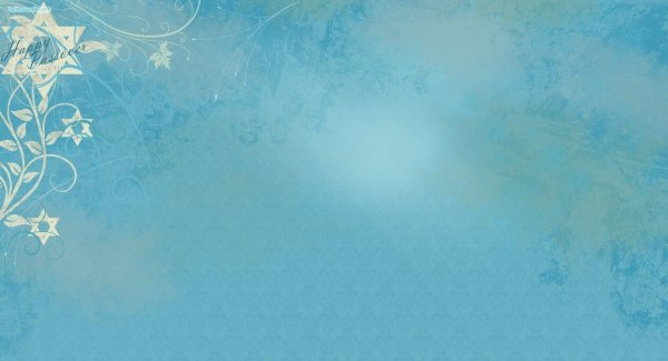 голубой фон с орнаментом