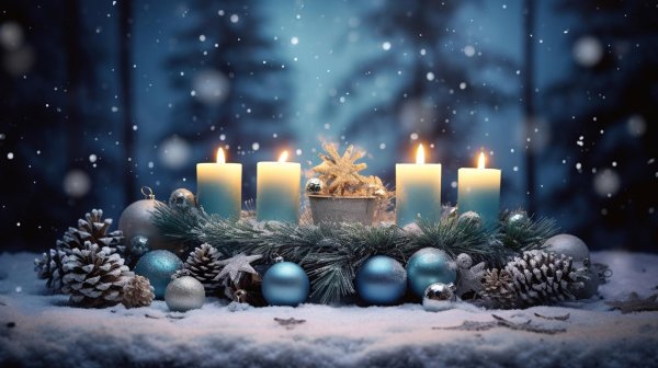 рождество свечи