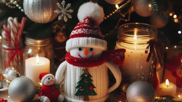 милые снеговики