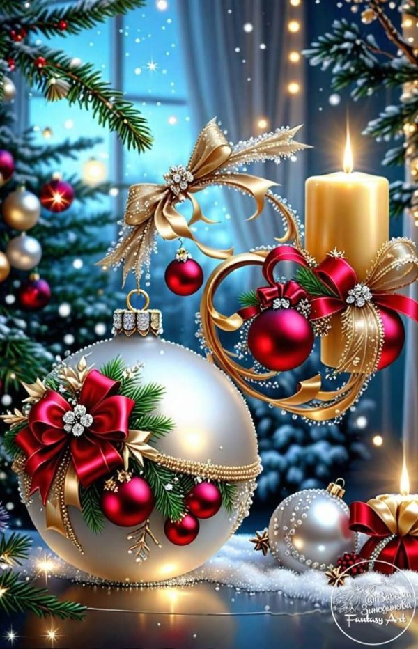 новогоднее открытки