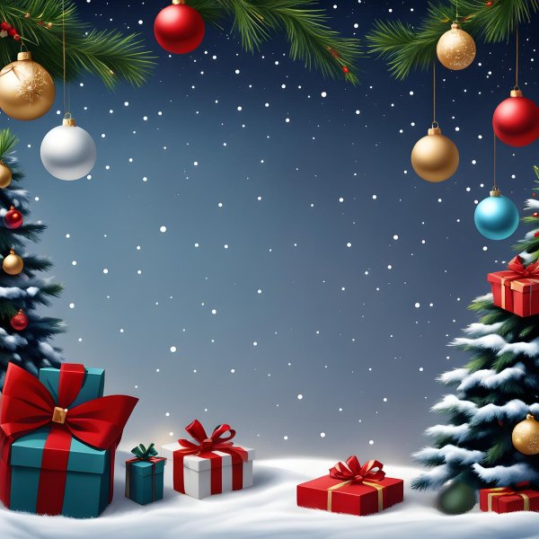 фон новогодней елки
