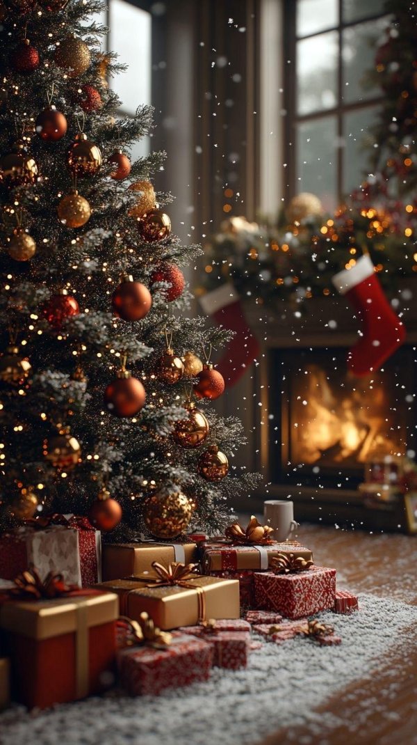 рождественский интерьер
