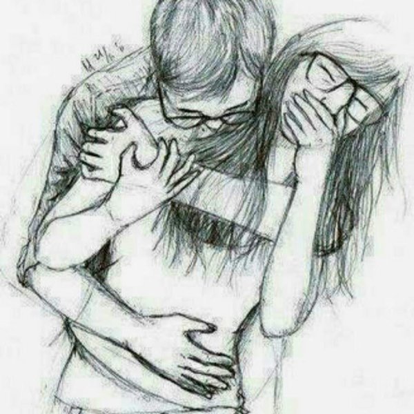 рисунки для срисовки парочки