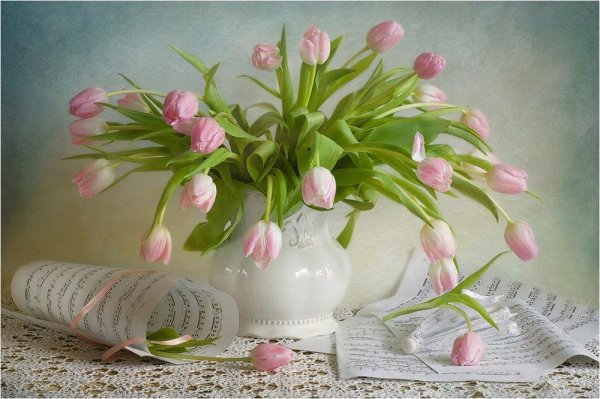тюльпаны натюрморт