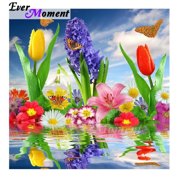 яркие цветы