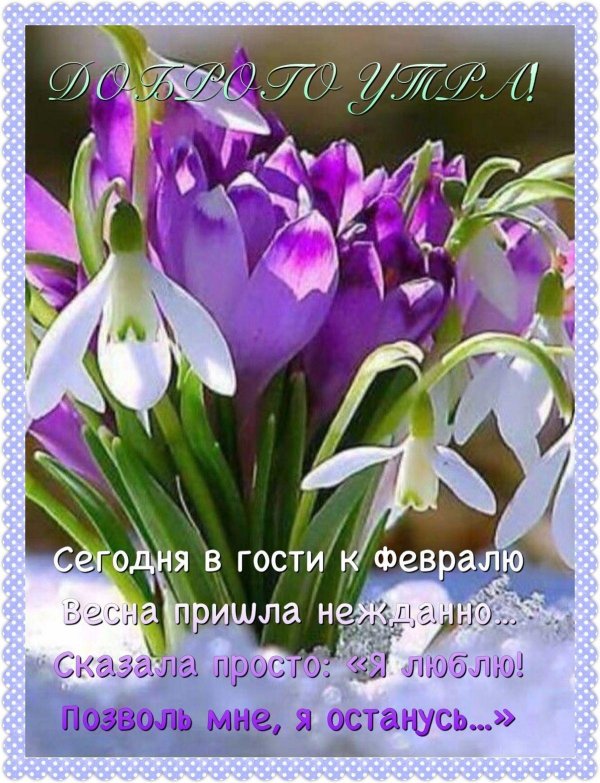 открытка весна