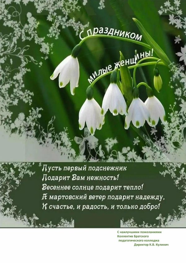 пусть первый подснежник