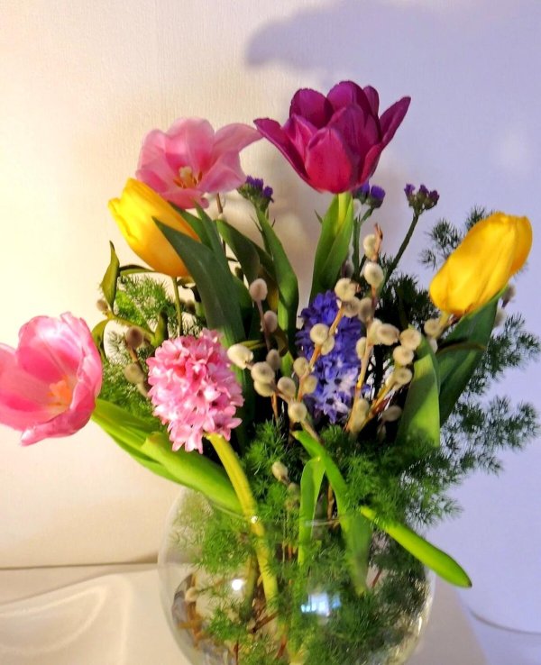 цветочные композиции из тюльпанов