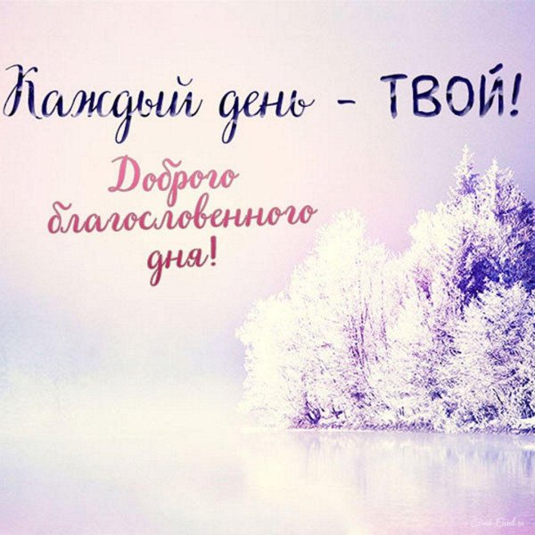 благословенного зимнего утра