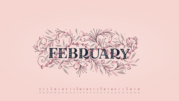 февраль каллиграфия