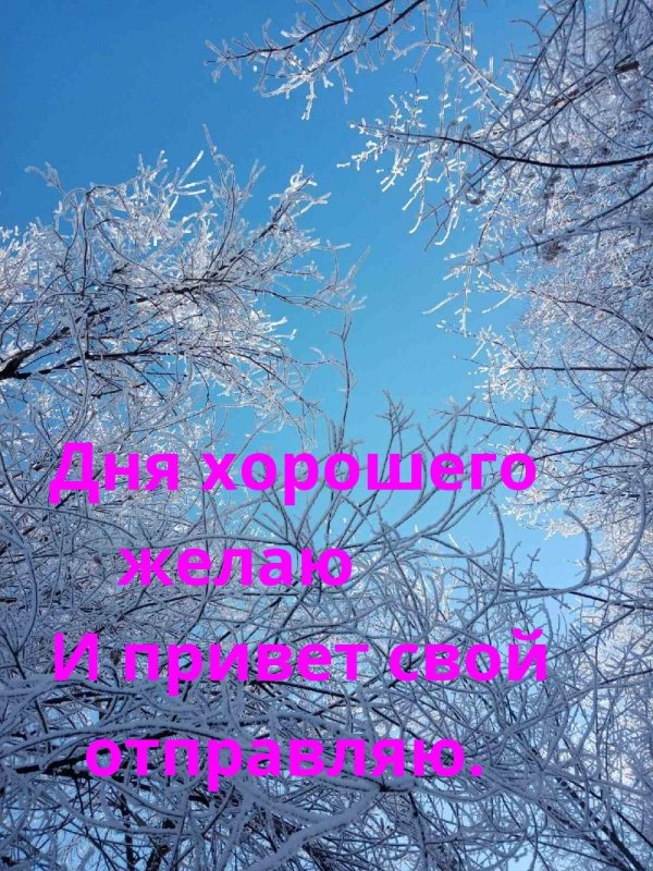 добрая зимнее утро