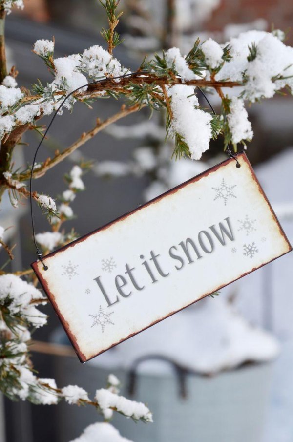 рождество снег