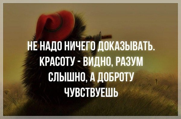 доброту видно разум слышно