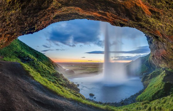 seljalandsfoss waterfall in iceland