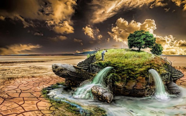 черепаха сюрреализм