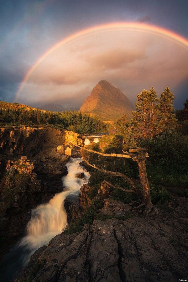 радуга в горах