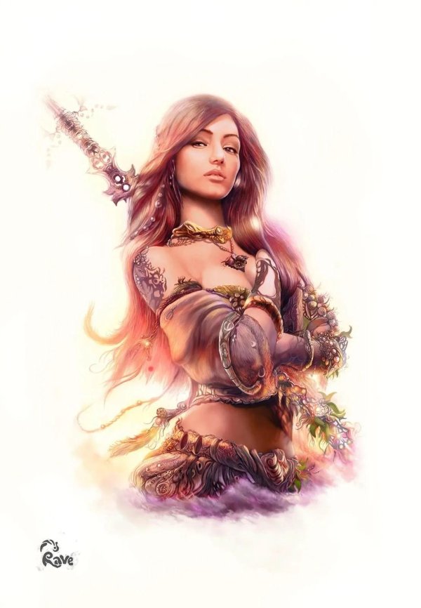 девушка воительница