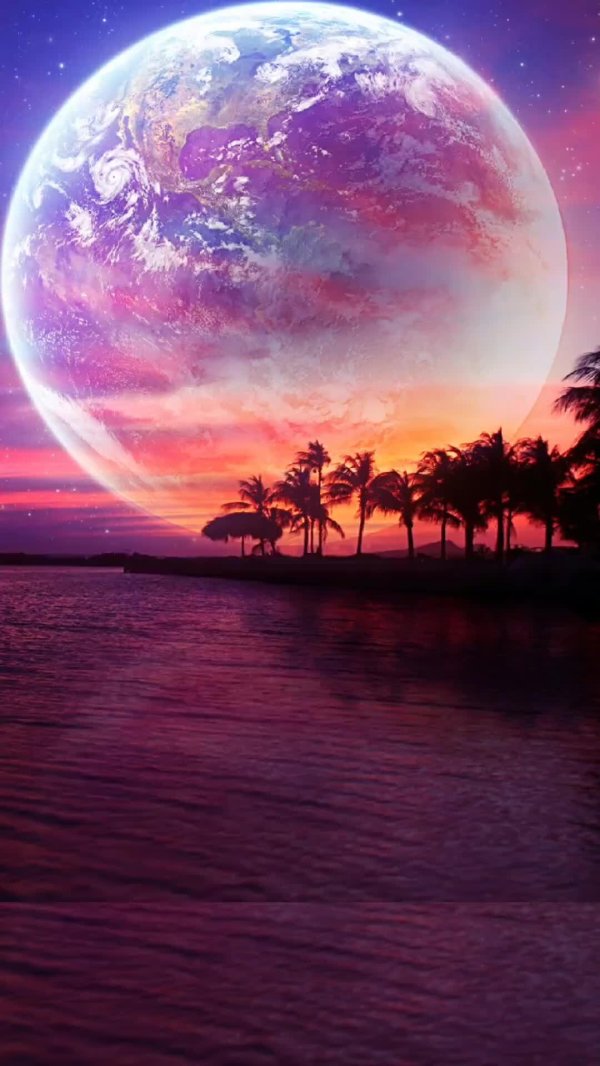 космический закат