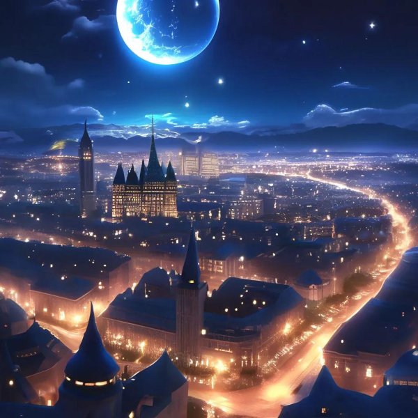 красивый ночной город