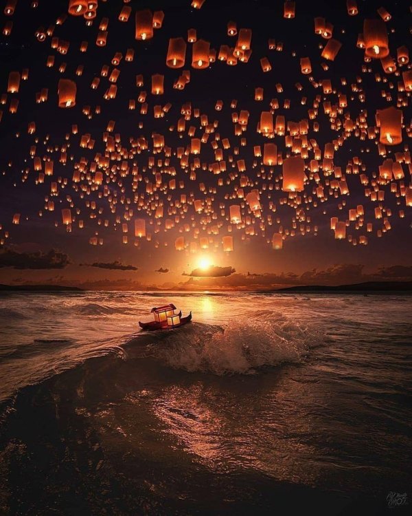 небесные фонарики