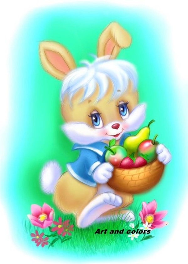 зайчик с корзинкой