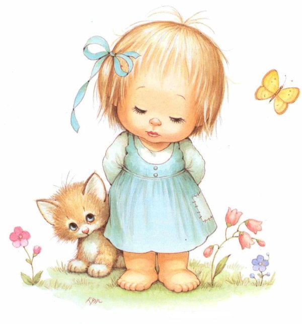 девочка детский рисунок