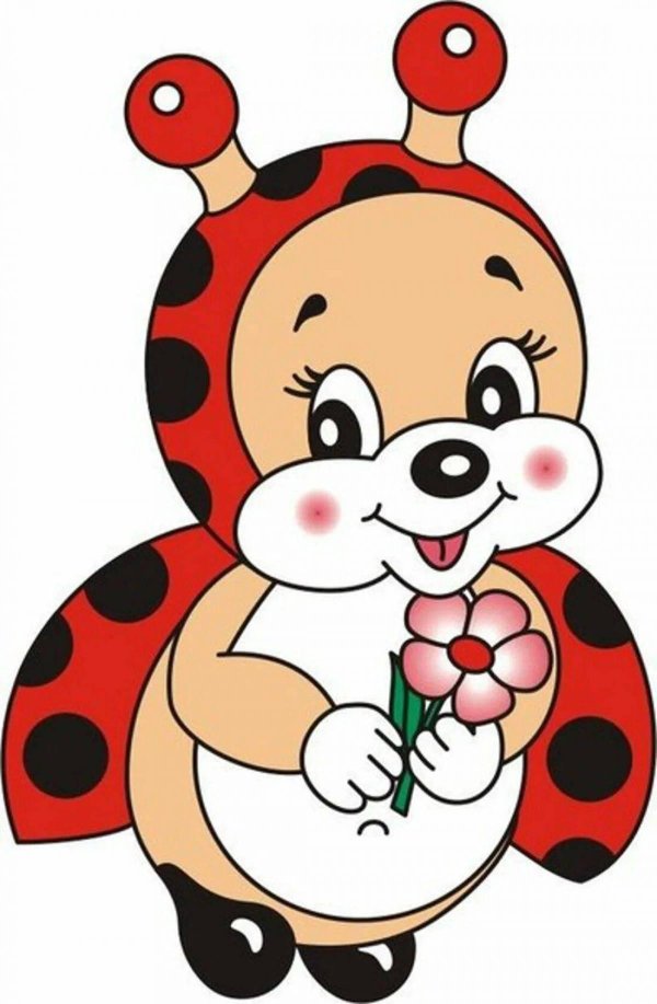 веселая божья коровка